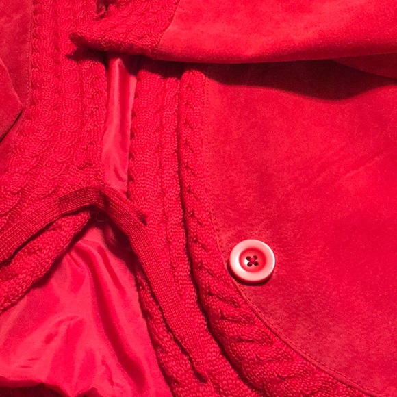 Coldwater Creek petite red suede jacket - Picture 3 of 13